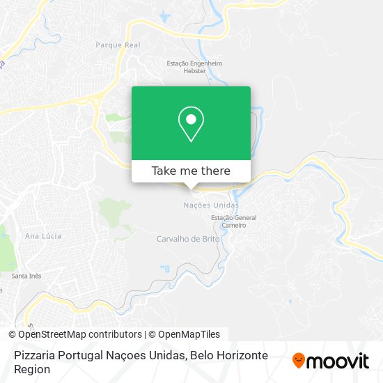 Pizzaria Portugal Naçoes Unidas map