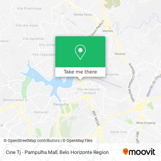 Cine Tj - Pampulha Mall map
