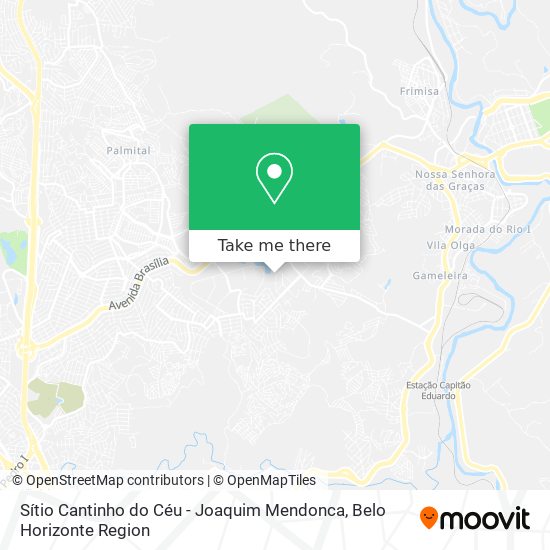 Sítio Cantinho do Céu - Joaquim Mendonca map