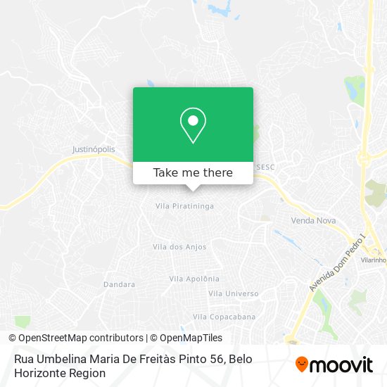 Rua Umbelina Maria De Freitàs Pinto 56 map