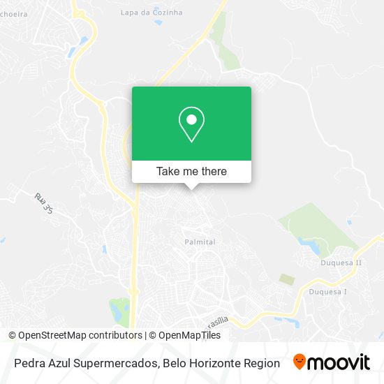 Pedra Azul Supermercados map