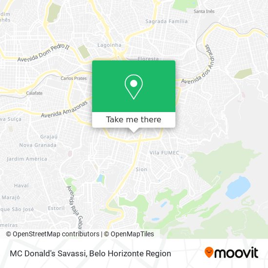 MC Donald's Savassi map