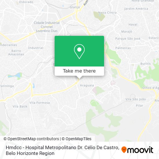 Mapa Hmdcc - Hospital Metropolitano Dr. Célio De Castro