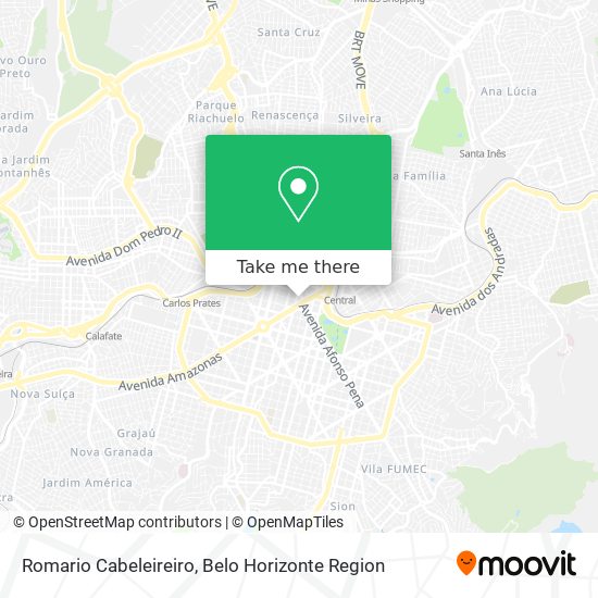 Mapa Romario Cabeleireiro