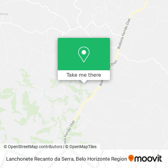 Lanchonete Recanto da Serra map
