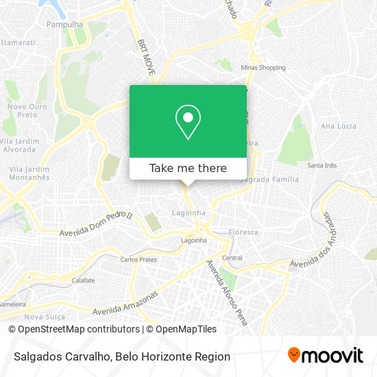 Salgados Carvalho map