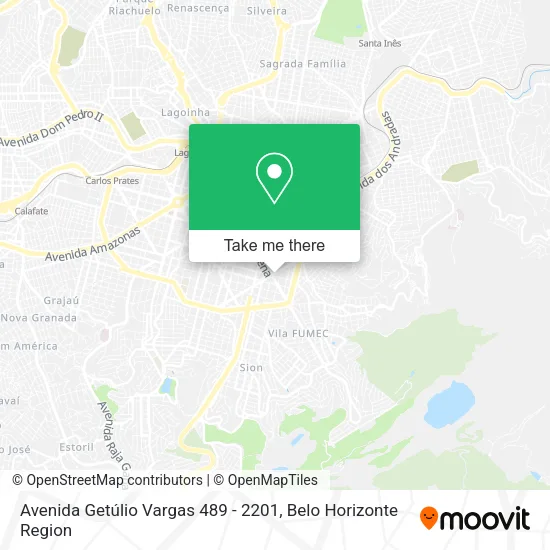 Mapa Avenida Getúlio Vargas 489 - 2201