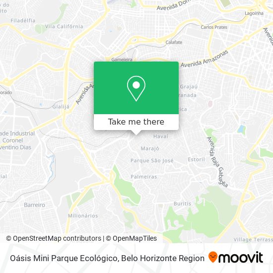 Oásis Mini Parque Ecológico map