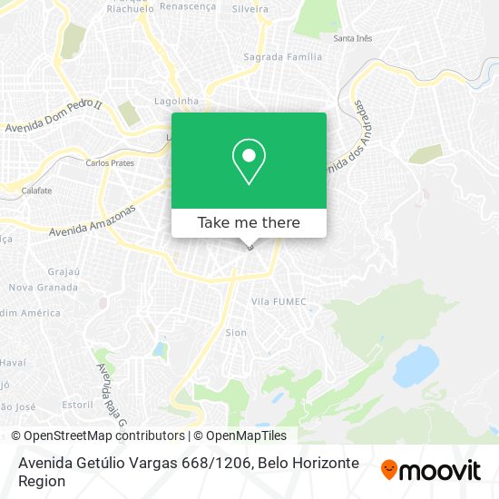 Mapa Avenida Getúlio Vargas 668 / 1206