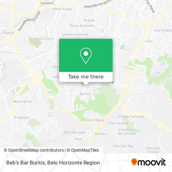 Beb’s Bar Buritis map