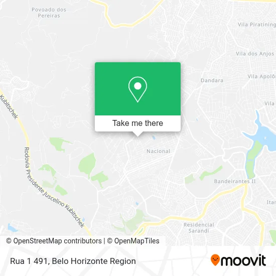 Rua 1 491 map