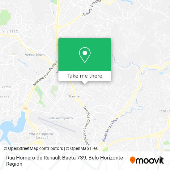 Mapa Rua Homero de Renault Baeta 739