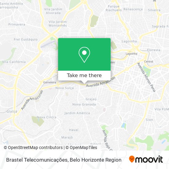 Mapa Brastel Telecomunicações