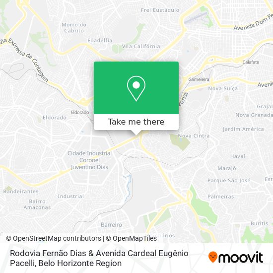 Rodovia Fernão Dias & Avenida Cardeal Eugênio Pacelli map