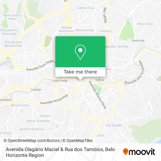 Avenida Olegário Maciel & Rua dos Tamôios map