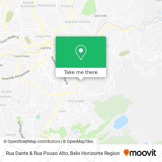 Rua Dante & Rua Pouso Alto map