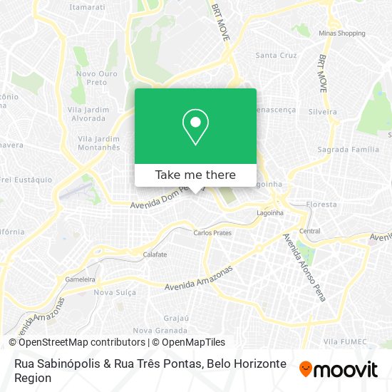 Rua Sabinópolis & Rua Três Pontas map