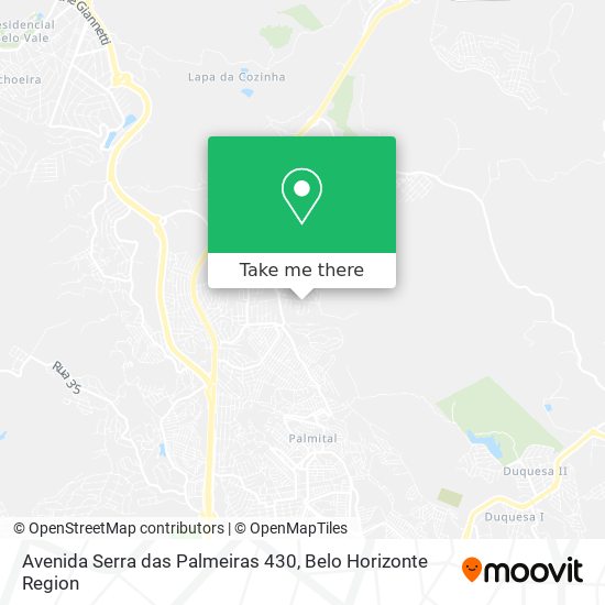 Avenida Serra das Palmeiras 430 map