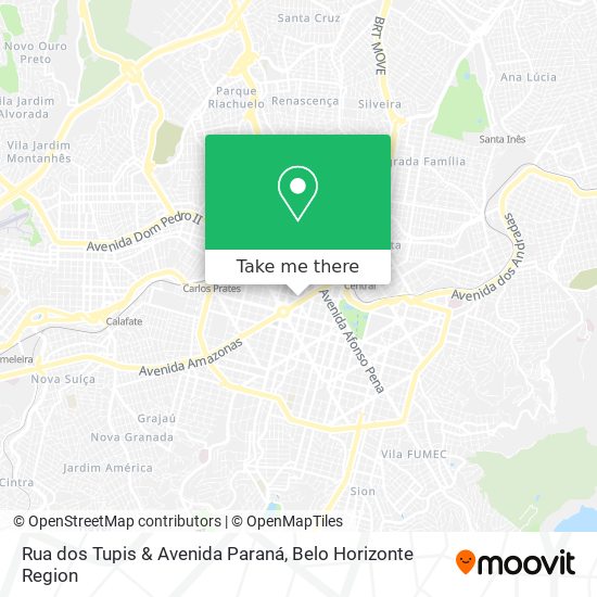 Rua dos Tupis & Avenida Paraná map