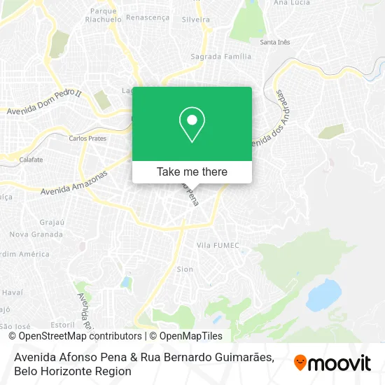 Avenida Afonso Pena & Rua Bernardo Guimarães map