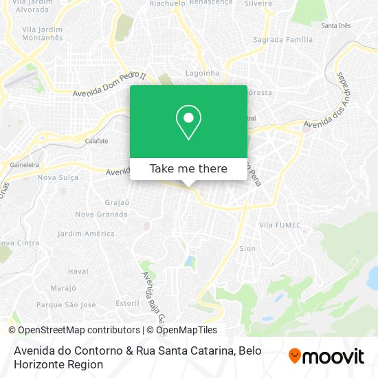 Avenida do Contorno & Rua Santa Catarina map