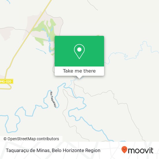 Taquaraçu de Minas map