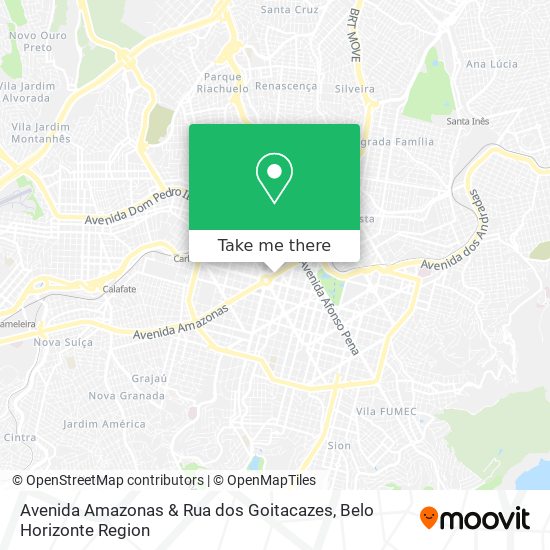 Avenida Amazonas & Rua dos Goitacazes map