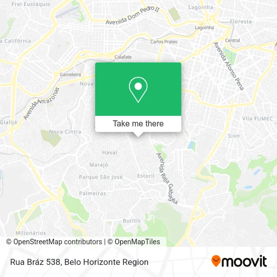 Rua Bráz 538 map