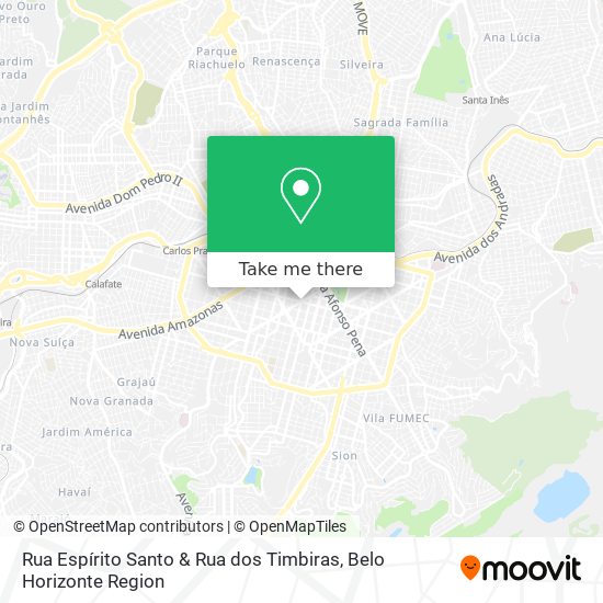 Rua Espírito Santo & Rua dos Timbiras map