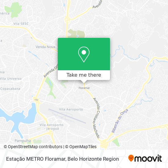 Estação METRO Floramar map