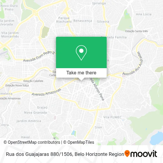 Rua dos Guajajaras 880/1506 map