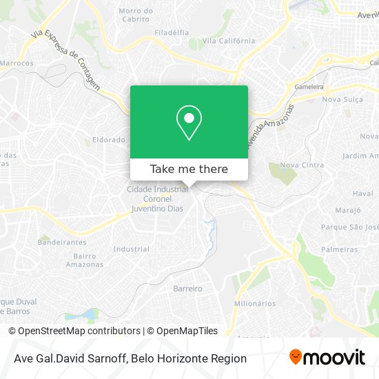 Mapa Ave Gal.David Sarnoff
