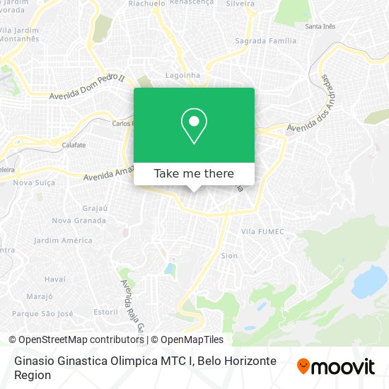 Ginasio Ginastica Olimpica MTC I map