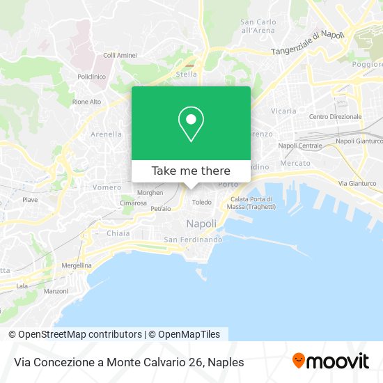 Via Concezione a Monte Calvario  26 map