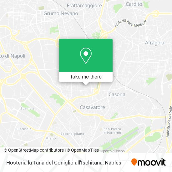 Hosteria la Tana del Coniglio all'Ischitana map