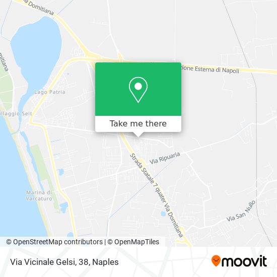 Via Vicinale Gelsi, 38 map