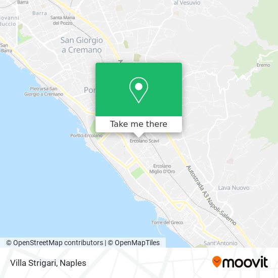 Villa Strigari map