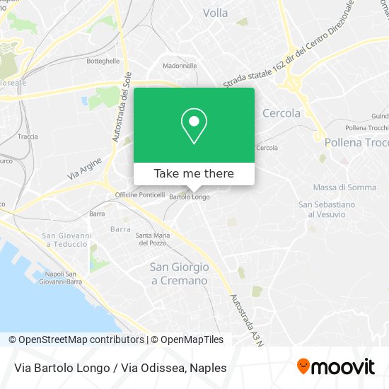 Via Bartolo Longo / Via Odissea map