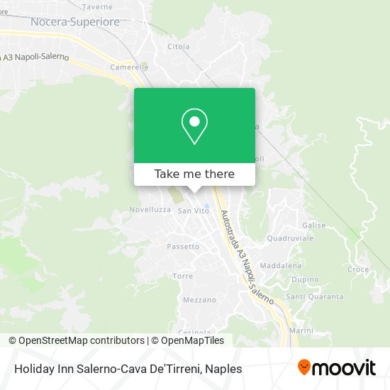 Holiday Inn Salerno-Cava De'Tirreni map