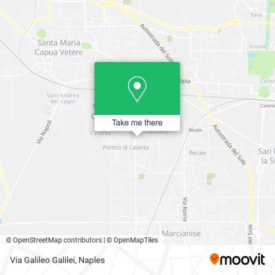 Via Galileo Galilei map