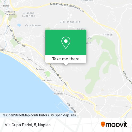 Via Cupa Parisi, 5 map