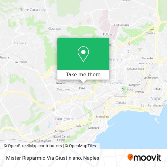 Mister Risparmio Via Giustiniano map