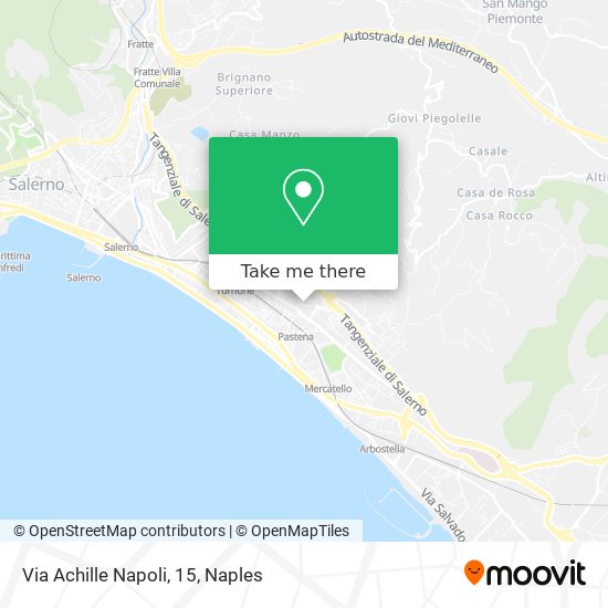 Via Achille Napoli, 15 map