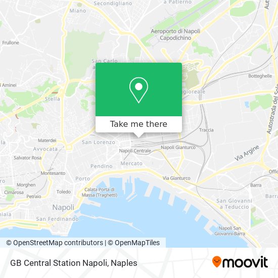 GB Central Station Napoli map