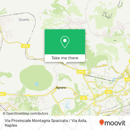 Via Provinciale Montagna Spaccata / Via Aida map