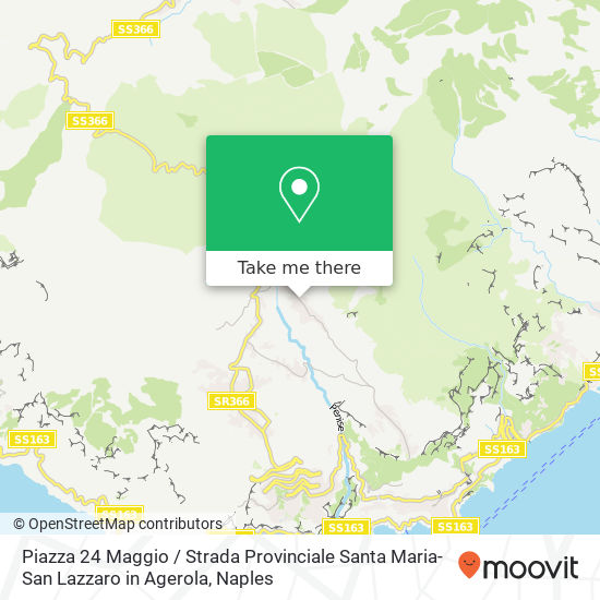 Piazza 24 Maggio / Strada Provinciale Santa Maria-San Lazzaro in Agerola map