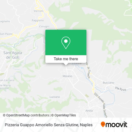 Pizzeria Guappo Amoriello Senza Glutine map