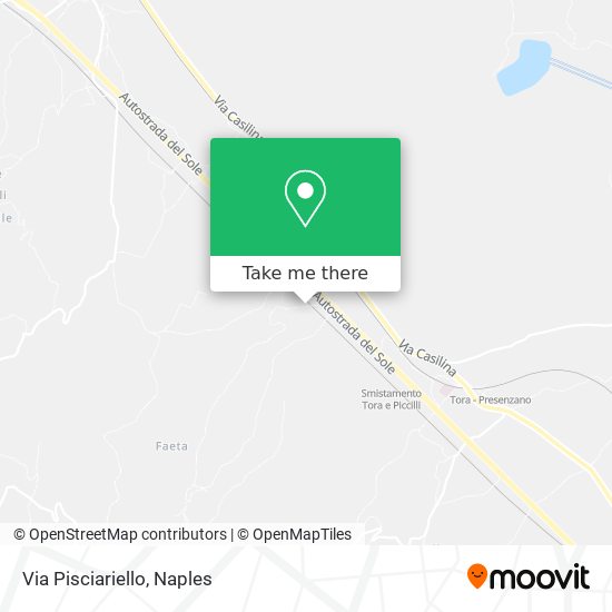 Via Pisciariello map