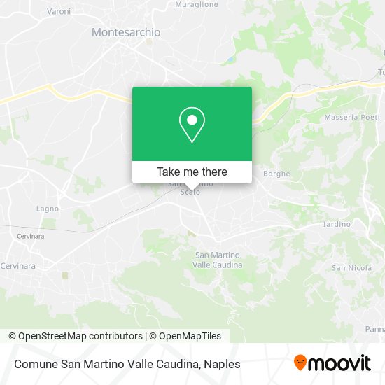 Comune San Martino Valle Caudina map