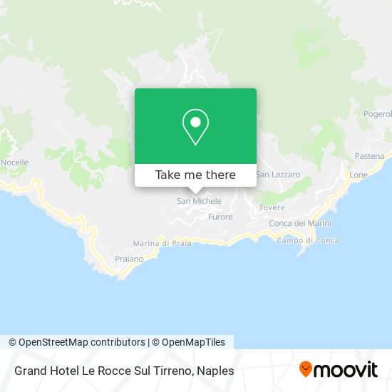 Grand Hotel Le Rocce Sul Tirreno map